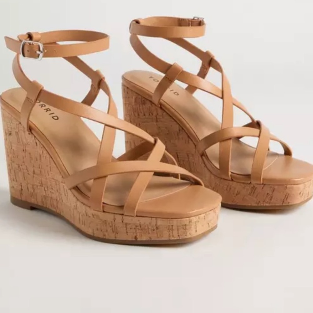Square Toe Strappy Wedge (WW)